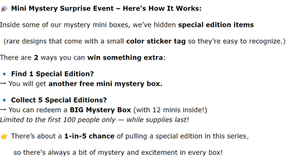 Mstery box-mini shoes