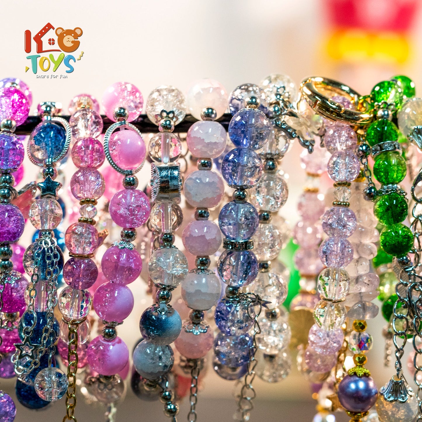 Shinning Glass Beads Chain Mystery Bag